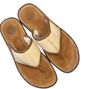 Ugg Australia Shoes Sandals Slides Brown/Tan Women's Size US8